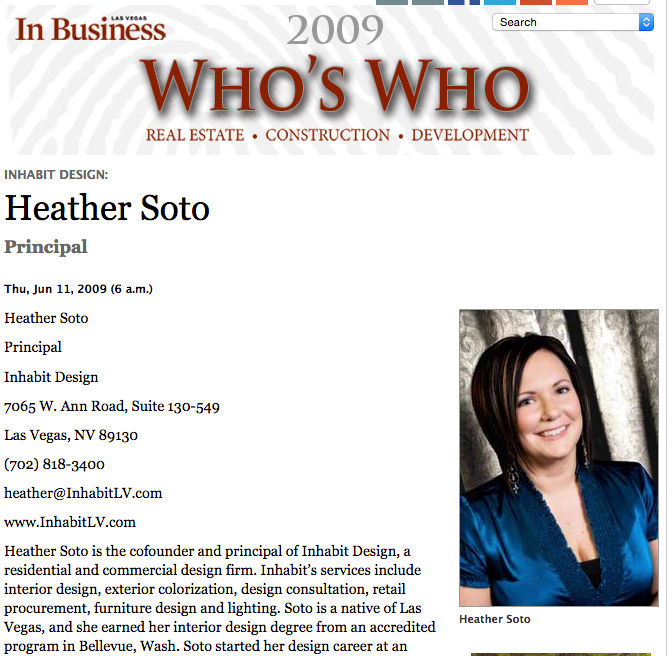 Who’s Who 2009